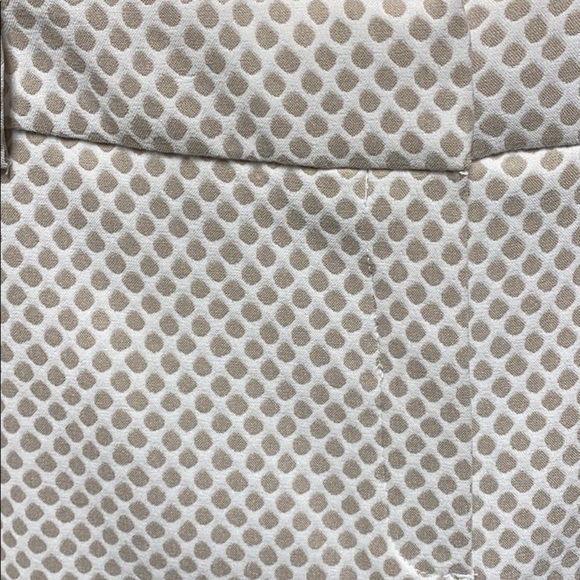 Cato Cream/Tan Polka dots Mid-Rise Ankle Pant Size 12 - Picture 5 of 8